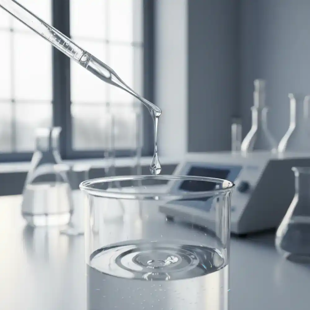 Testing viscosity of new serum